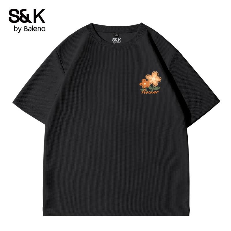 Baleno S&K Men s Heavyweight Waffle Knit Short-Sleeve T-Shirt 2XL