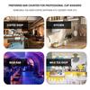 Automatic Glass Rinser Powerful Cup Washer for Kitchen Sink Stainless Steel Baby Bottle Cleaner Cup Washer for Sink with Brush