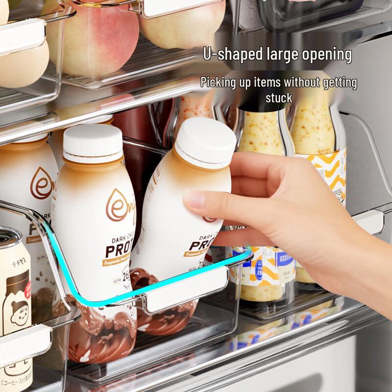 Transparent Refrigerator Storage Box Set