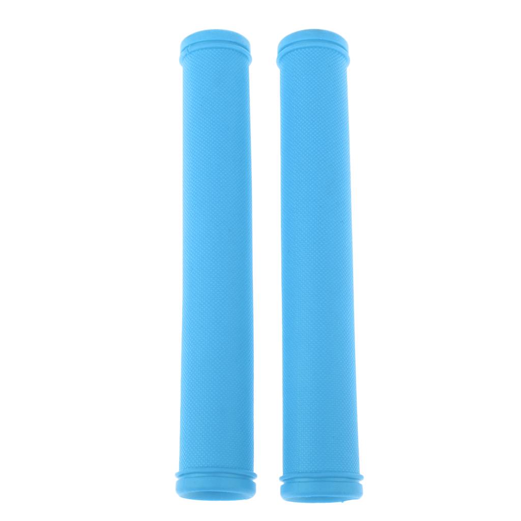 Buy 1 Pair Rubber Bicycle Handlebar Grips MTB Bike Protective Sleeve Blue at affordable prices