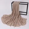 New Handmade Pearl Chiffon Scarf With Copper Tube For Women