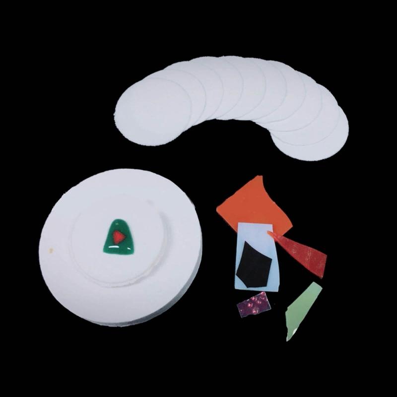 10 Τεμάχια Χαρτιά Φούρνου Μικροκυμάτων Χαρτί Κεραμικών Ινών Χαρτί Φούρνου Θερμής Τήξης Στρογγυλό Χαρτί Ραφιού Χαρτί Συγχώνευσης Γυαλιού για Συγχώνευση DIY