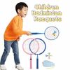 Portable Children Badminton Racquets Lightweight Badminton Racket Set  Indoor Sports