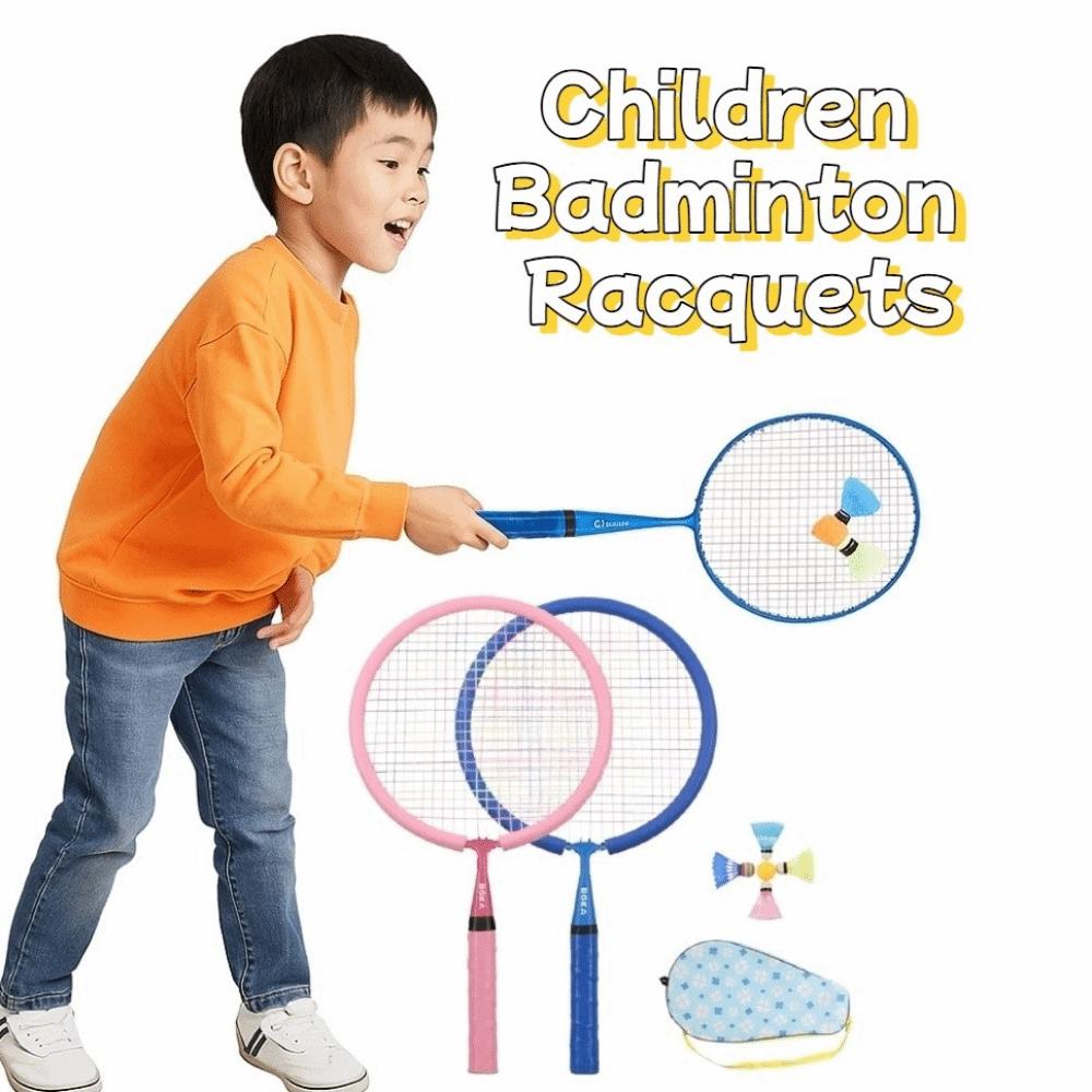 Lightweight Children Badminton Rackets Shock Absorbing Sports Game Toys  Sport Accessories