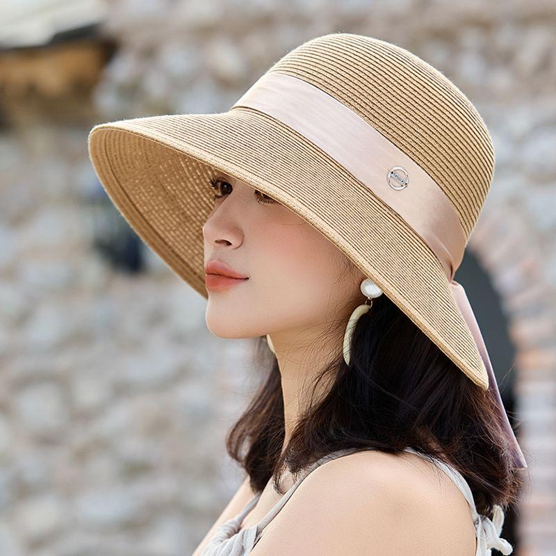 Urlaub Strohhut Damen Sommer Sonnenhut Seaside Reise Strandhut Sonnenhut