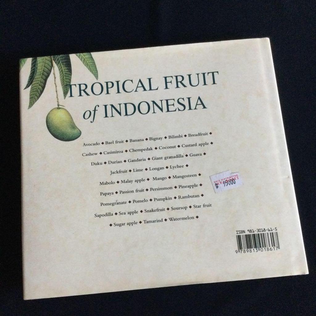 [USED] Tropical Fruits Encyclopedia Indonesia Fruits Illustrations Foreign Books English