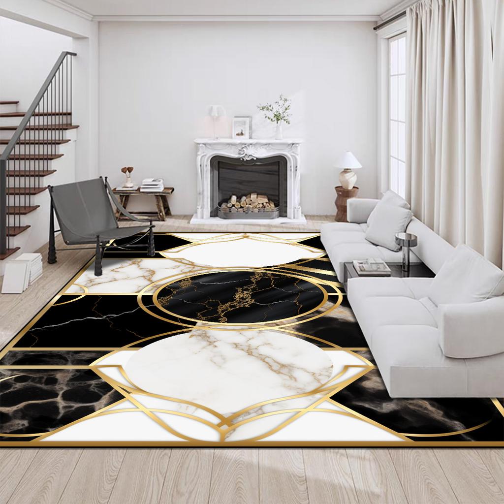Luxury Modern Style Carpet for Living Room Big Size Coffee Tables Mat Home Decor Washable Rugs Non-slip Entrance Door Mats