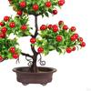 Artificial Fruit Tree Bonsai Pot Plants Ornament Realistic PP Material Table Centerpiece for
