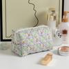 Floral Print Travel Portable Minimalist Large Capacity Soft Storage Makeup Bag