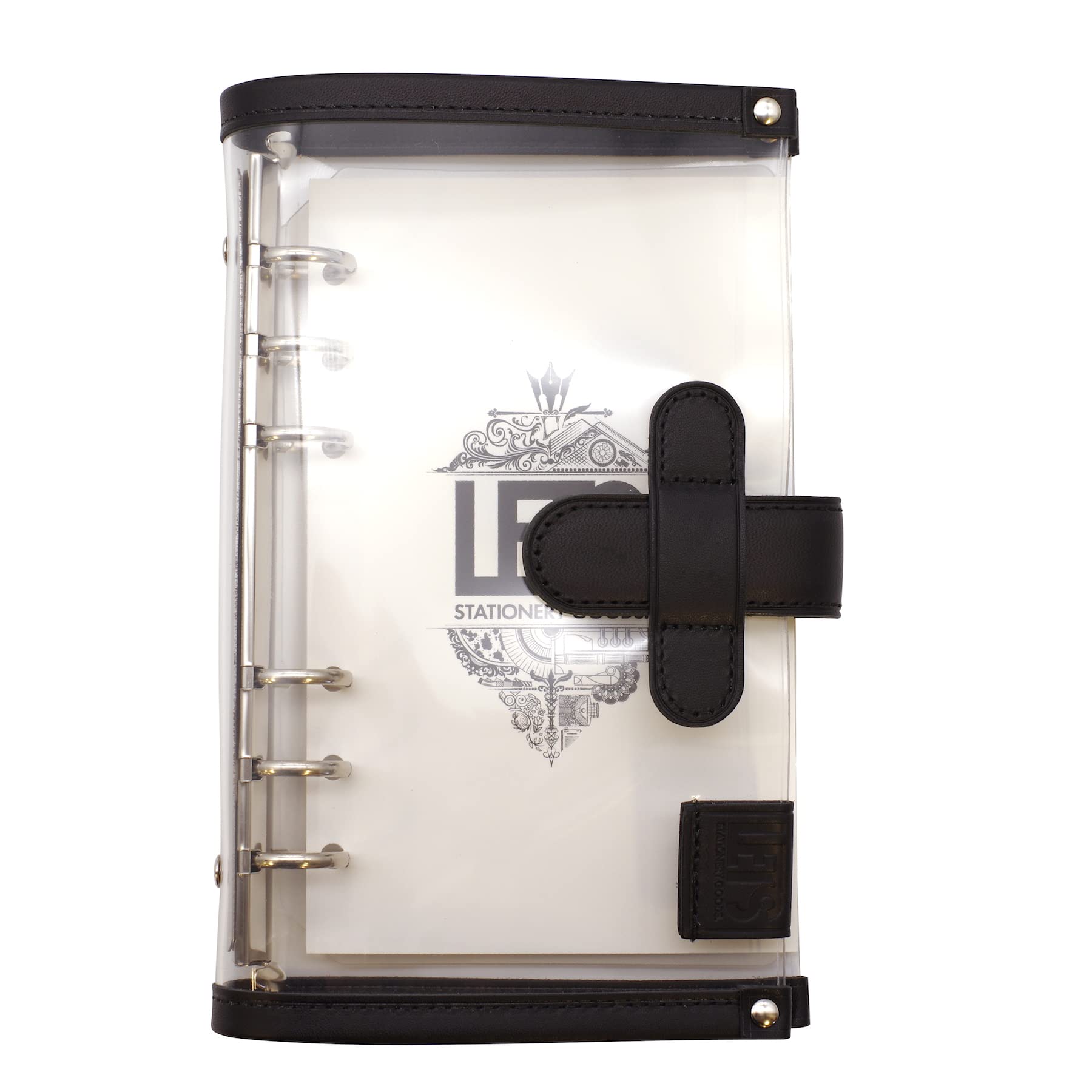 

LETS STATIONERY GOODS Clear System Notebook Bible [Black] чёрный