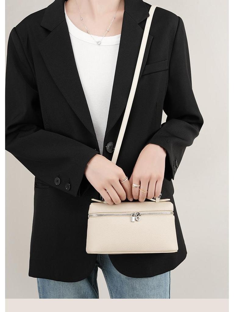 Autumn-Inspired Women's Single Shoulder Crossbody Handbag - Versatile Niche Lunch Box Style