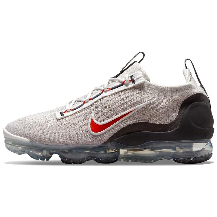Nike Air Vapormax 2021 Flyknit Light Bone University Red Men s DH4085-003 EU 44