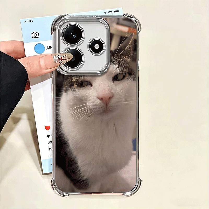 

Pet Cat Funny Memes Soft Phone Case For Xiaomi Poco X7 X8 Pro Max X6 X5 X3 F8 Ultra F7 M8 M7 M5S Redmi 15C 15A 15 14C 13C 12C 13 Xiaomi Poco M8 Pro