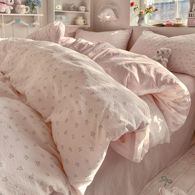 Pure Cotton Cloud Feel Double Layer Dormitory All Cotton Wood Cotton Quilt Cover Soft Breathable Durable Bedding Essential