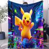 Heißes Pokemon Pikachu Anime Sci-Fi Design Decke Flauschige Kleine Decke Kinder Erwachsene Sofa Essmatte Schlafsofa Geburtstagsgeschenk