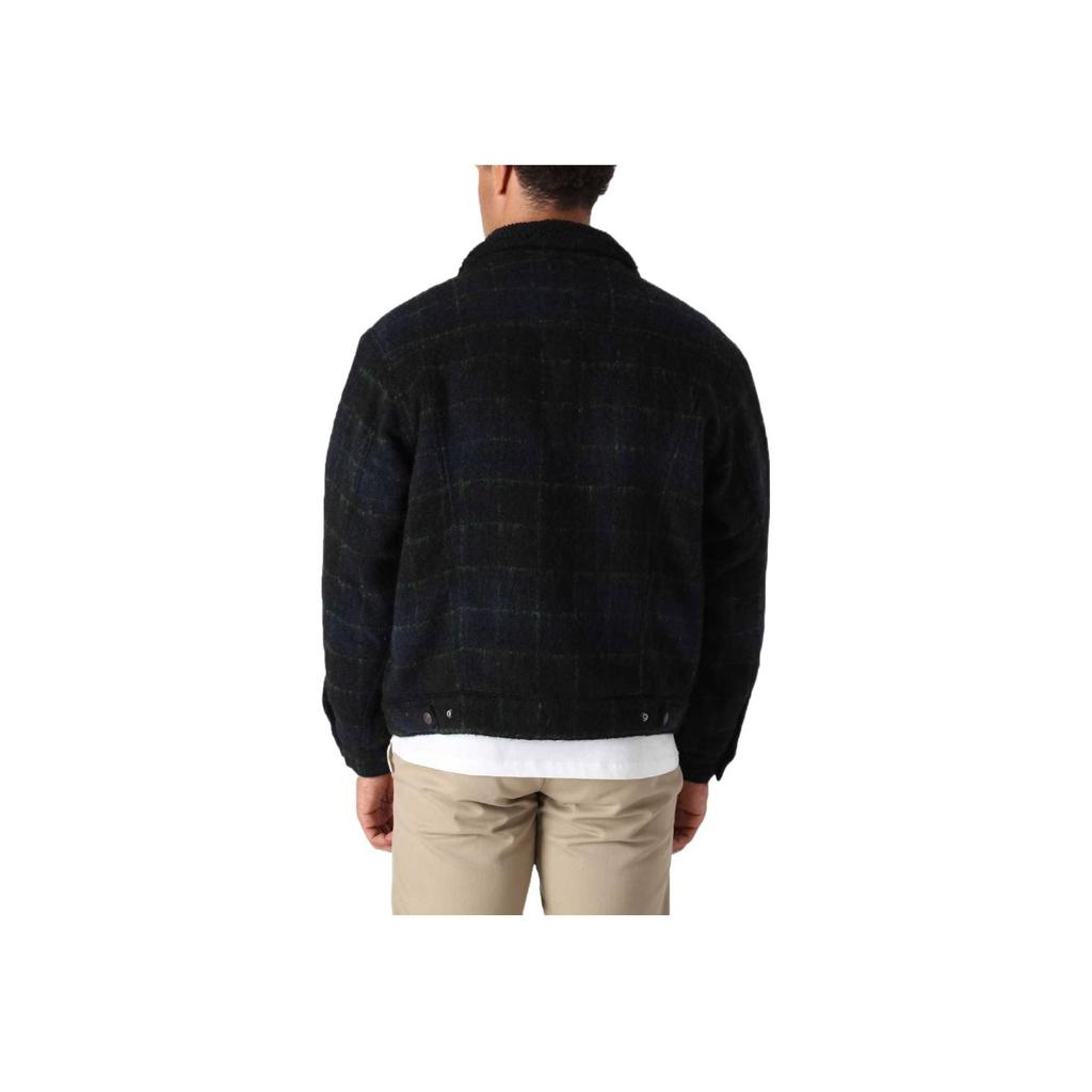 Levis FW22 Solid Color Single-Breasted Lapel Long Sleeve Jacket Men Jacket Black 79129-0012