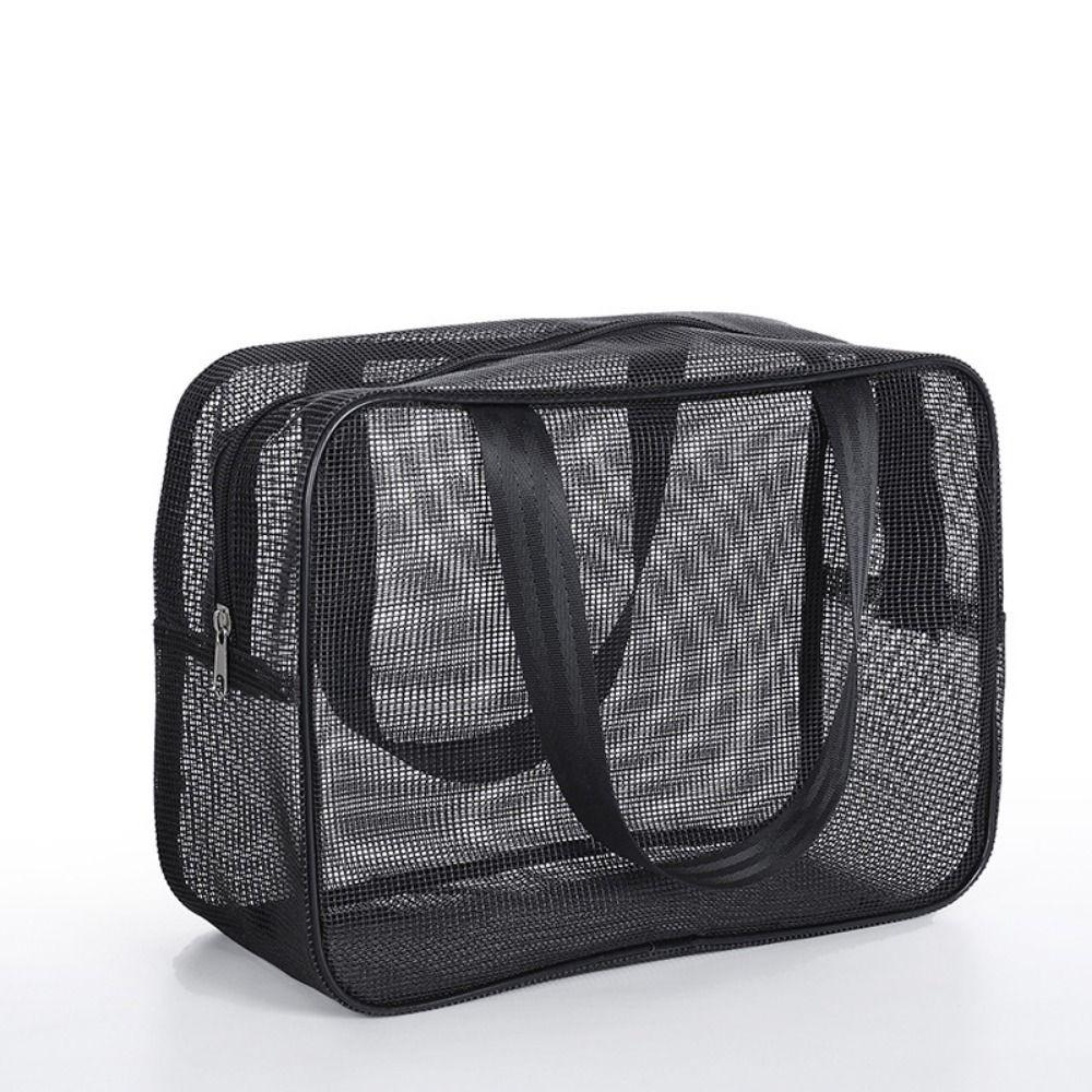 Easily Carry Mesh Shower Bag Quick Dry Cosmetic Organizer Case Lightweight Beach Pockets  Gym
