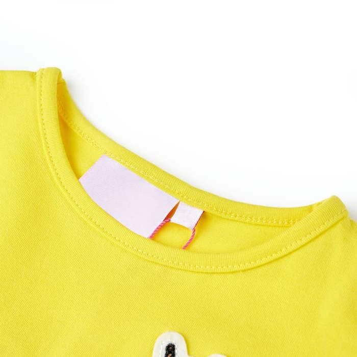Bright Yellow T-shirt for Children 92/104/116/128/140