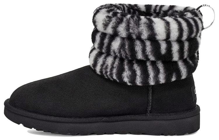 UGG Fluff Mini Стеганые Леопард Зебра Женские 1112439-BWHT 36