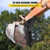 Backhoe Excavator Thumb Attachments, 36 Inch Adjustable Extreme Weld On Backhoe Thumb Hoe Clamp 1/2 Inch Teeth Thick Steel Plate 16MM Assembly Bolt-On