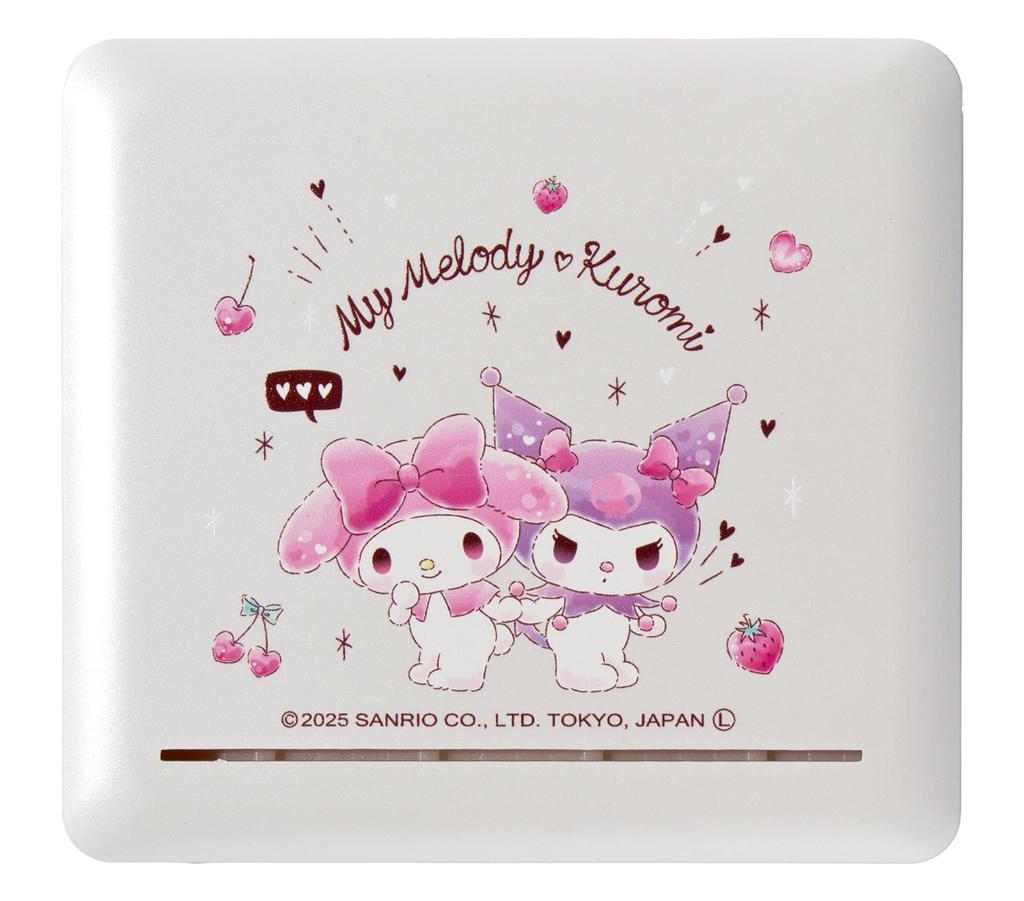 Nonaka Sanrio Characters Melody Reed Case for Tenor Saxophone and Bass Holds 10 Reeds "My & Kuromi" Clarinet, White,