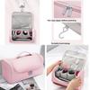 Travel Hair Dryer And Curling Iron Organizer Pu Storage Bag For Bathroom And Vacation Use