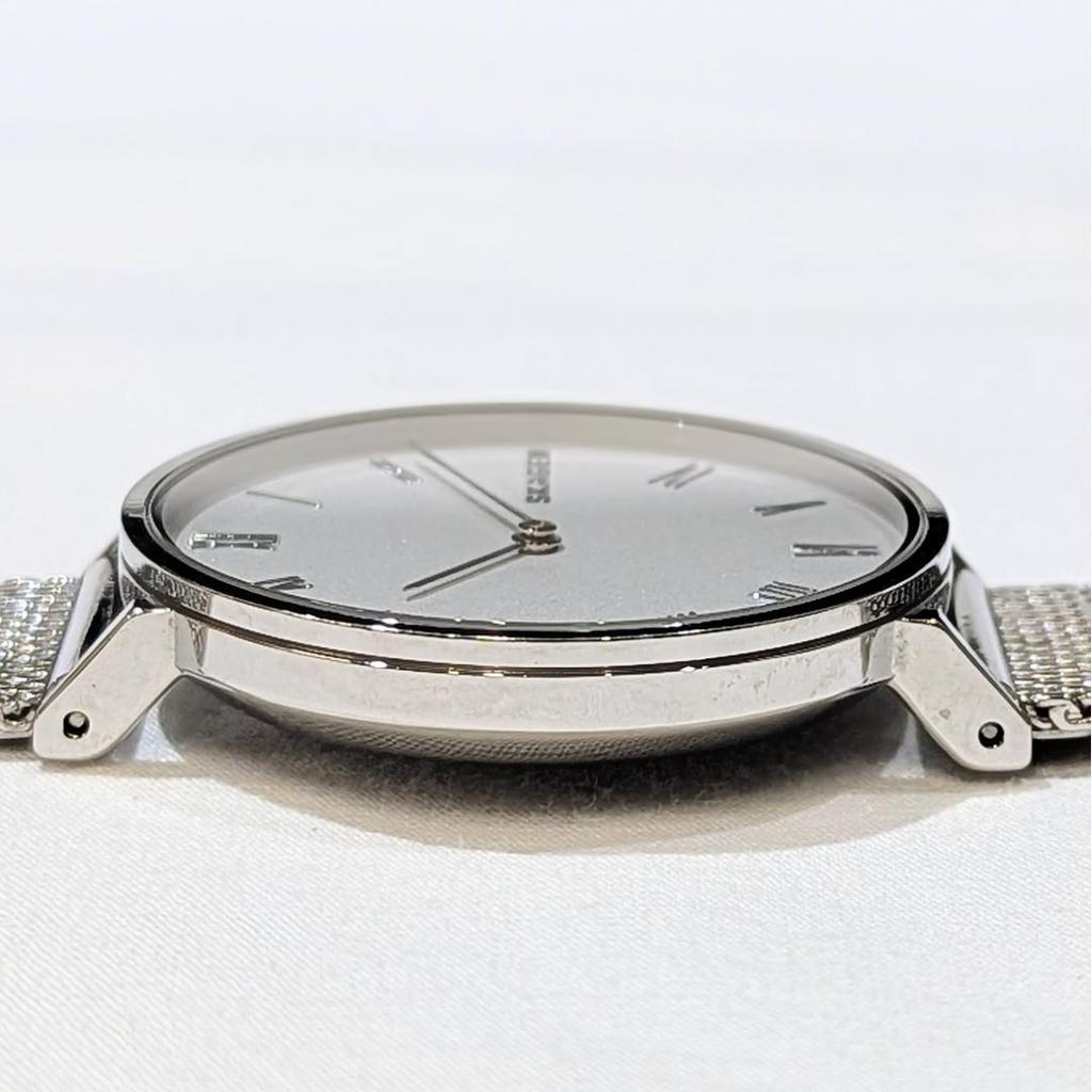 Used SKAGEN HALD Battery Replaced Ladies Good Condition Silver