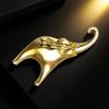 Stainless Steel Elephant Brooch Simple Atmosphere High-End Pin Temperament Personalized Clothing Accessories