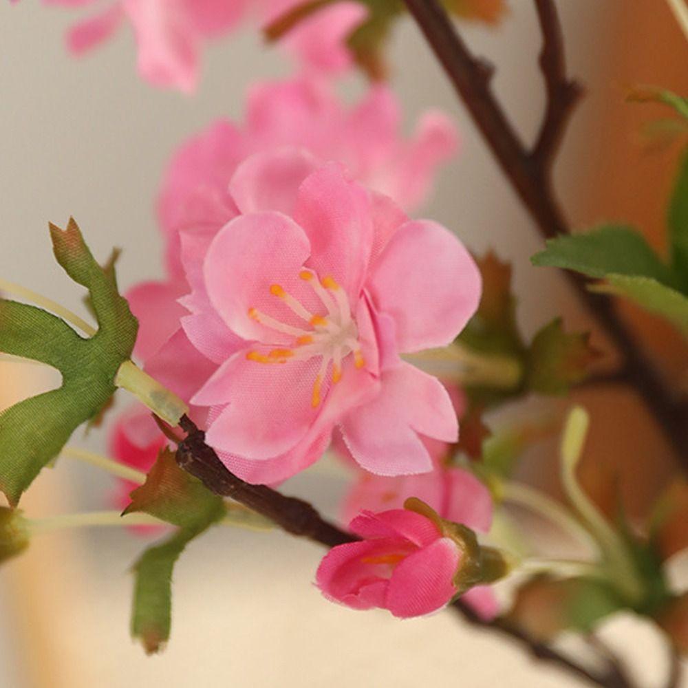 DIY Artificial Cherry Blossom Branch Handmade Simulation Cherry Tree Branch  Christmas Decor