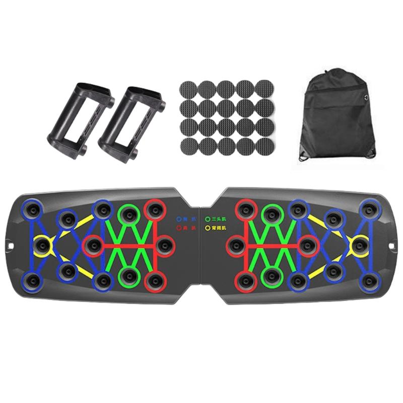 Push Up Boards Multifunctional Foldable Fitness Workout Push up Tool Pushup Stands Exercise Board Muscle Board for Home