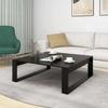 Vidaxl Stolik Kawowy, Czarny, 100X100X35 Cm, Materiał Drewnopochodny