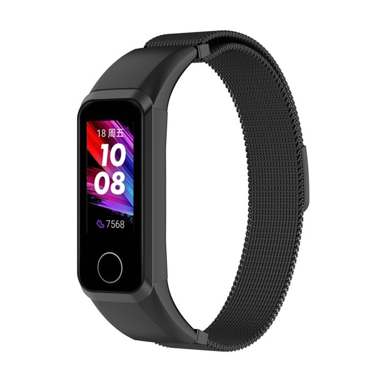 

Для Huawei Band 4 (ADS-B29) / Honor Band 5i (CRS-B19S) Миланский ремешок для наручных часов(Серебряный) чёрный