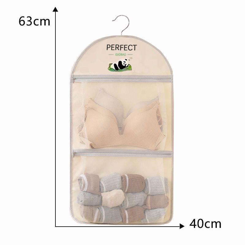 Hanging Wardrobe Organizer for Socks & Underwear - Mesh Pocket Storage Bag