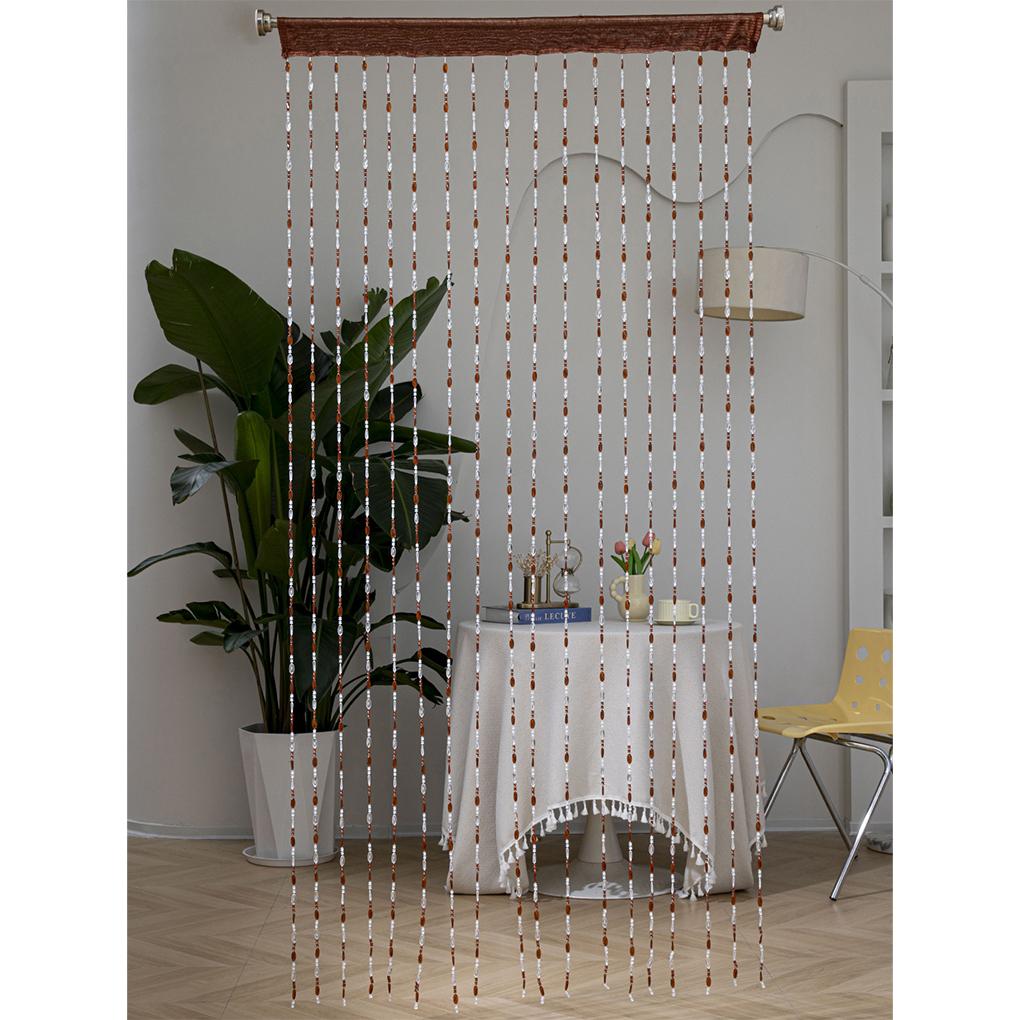 2025 Neue Heimdekoration mit Perlen-Türvorhang, 18-fädiger Acryl-Perlen-Türvorhang - Heimdekoration für Türöffnungen, Raumteiler