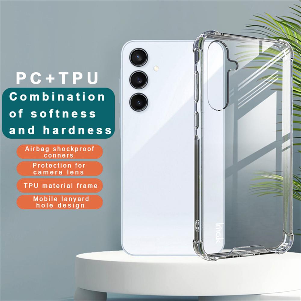 

IMAK For Samsung Galaxy A35 5G Case PC+TPU Shockproof Clear Phone Cover A