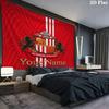 Sunderland A.F Custom Name Wall Tapestry Aesthetic Wall Hanging Printed Fabric Blanket Decorative Tapestries for Bedroom Living Room Home Decor