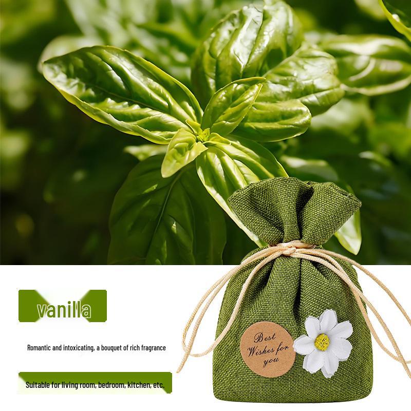 Gardenia Car Air Freshener Sachet: Interior Odor Eliminator and Fragrance Pendant.