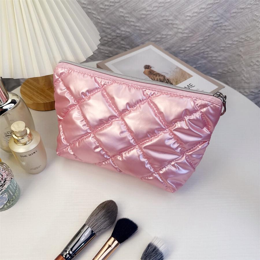 High- Travel Makeup Bag for Women, Large Capacity, Hand-Held, High-End Cosmetic Organizer
