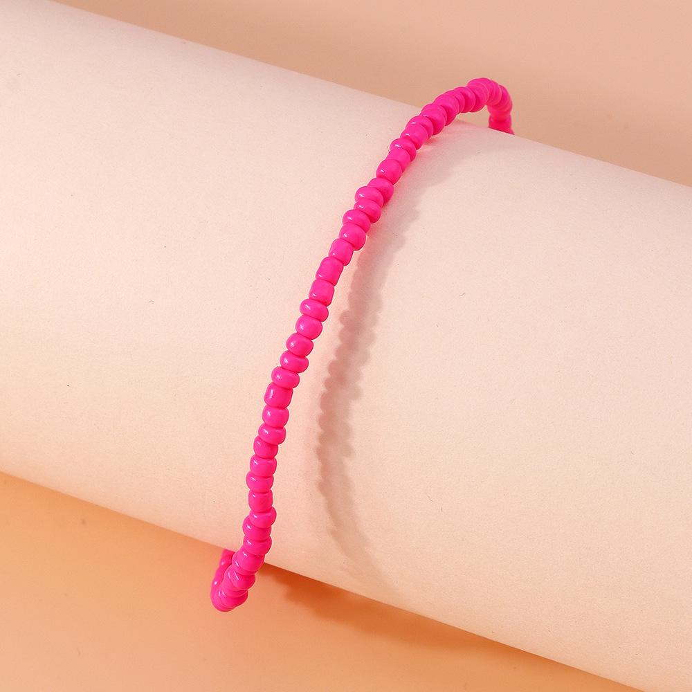 Summer Bohemian Rice Bead Anklet - Fresh European & American Beach Style