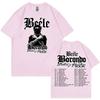Rapper Beele Borondo Tour 2026 T-shirtUnisex Fashion Vintage Short Sleeve T-shirts Summer Casual Loose 100%cotton T Shirt