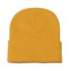 High Quality Solid Color Acrylic Wool Hat Outdoor Warm Cold Hat Monochrome Knitted Hat Pullover Hat for Men and Women