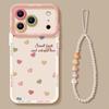 Color love applies to Apple 17pro silicone 16max lanyard 15iphone14 soft 13 spring 12 mobile phone case