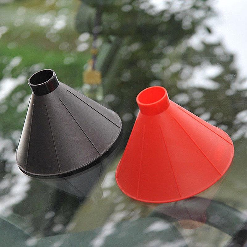 Ice Car Windshield Scraper Tool Cone Shaped Outdoor Round Funnel Remover Snow