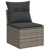 VidaXL Salon de Jardin avec Coussins 12 pcs, Canapés de Terrasse, Ensemble de Meubles de Patio, Mobilier d'Extérieur, Gris 3256039