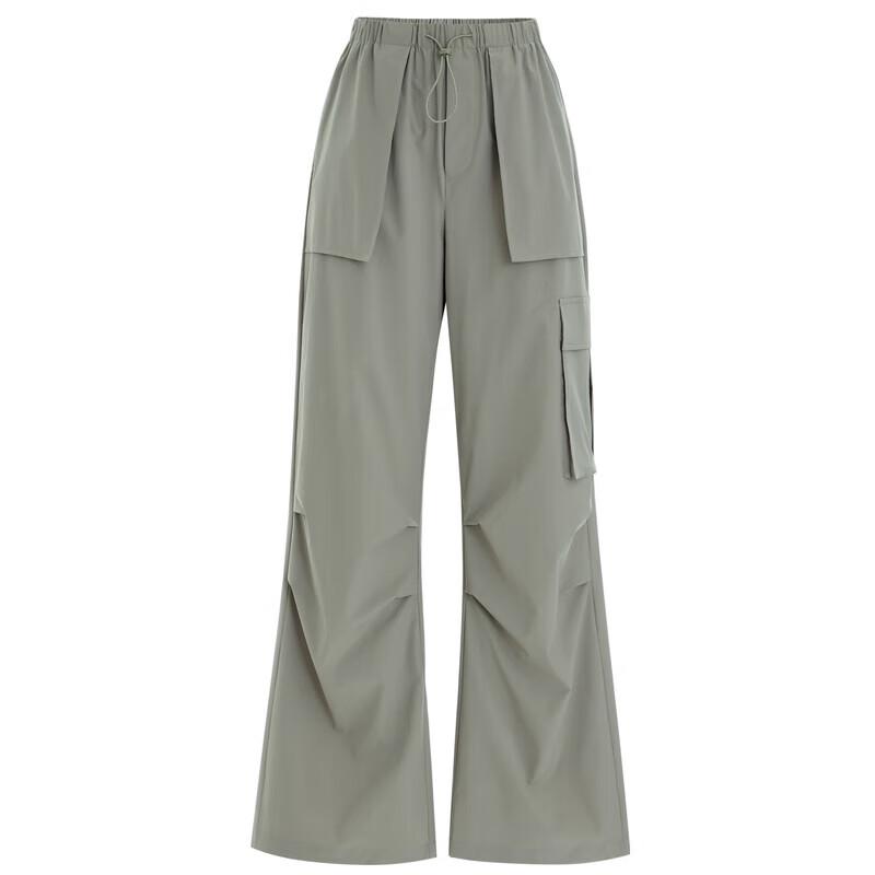 MO&Co. Women's Moisture-Wicking Quick-Dry Workwear Wide-Leg Pants
