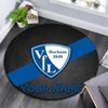 Custom Name VfL Bochum Round Area Rug,Carpet Rug for Living Room Bedroom Sofa Playroom Decor,Non-slip Floor Mat