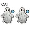 Festival Atmosphere Layout Ornaments Luminous Ghost Wall Stickers for Halloween Decoration, Glow in The Dark PVC Decals Indoor Outdoor