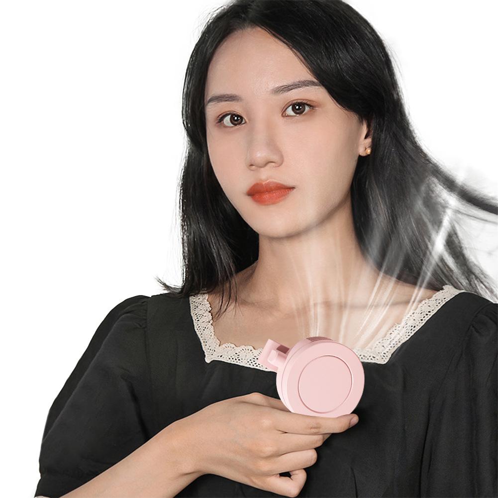 Mini Handheld Fan Wearable Portable Fan Rechargeable Personal Body Fan for Outdoor Work Hiking Travel