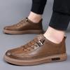 Fashion Men's Genuine Leather Shoes  Designer Brand Loafers Casual Sports Moccasins Sneakers For Men Comfortable Fashion Shoes