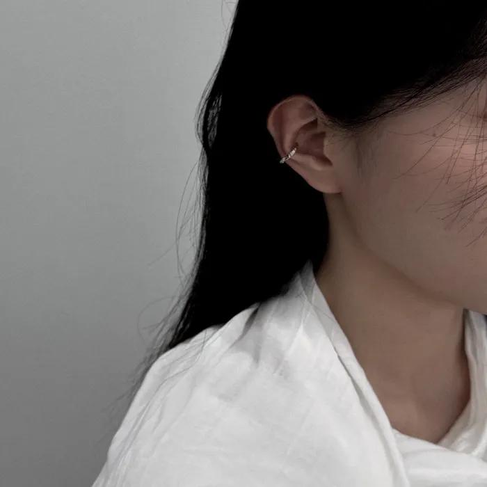 [925 silver] Molten Ear Cuff